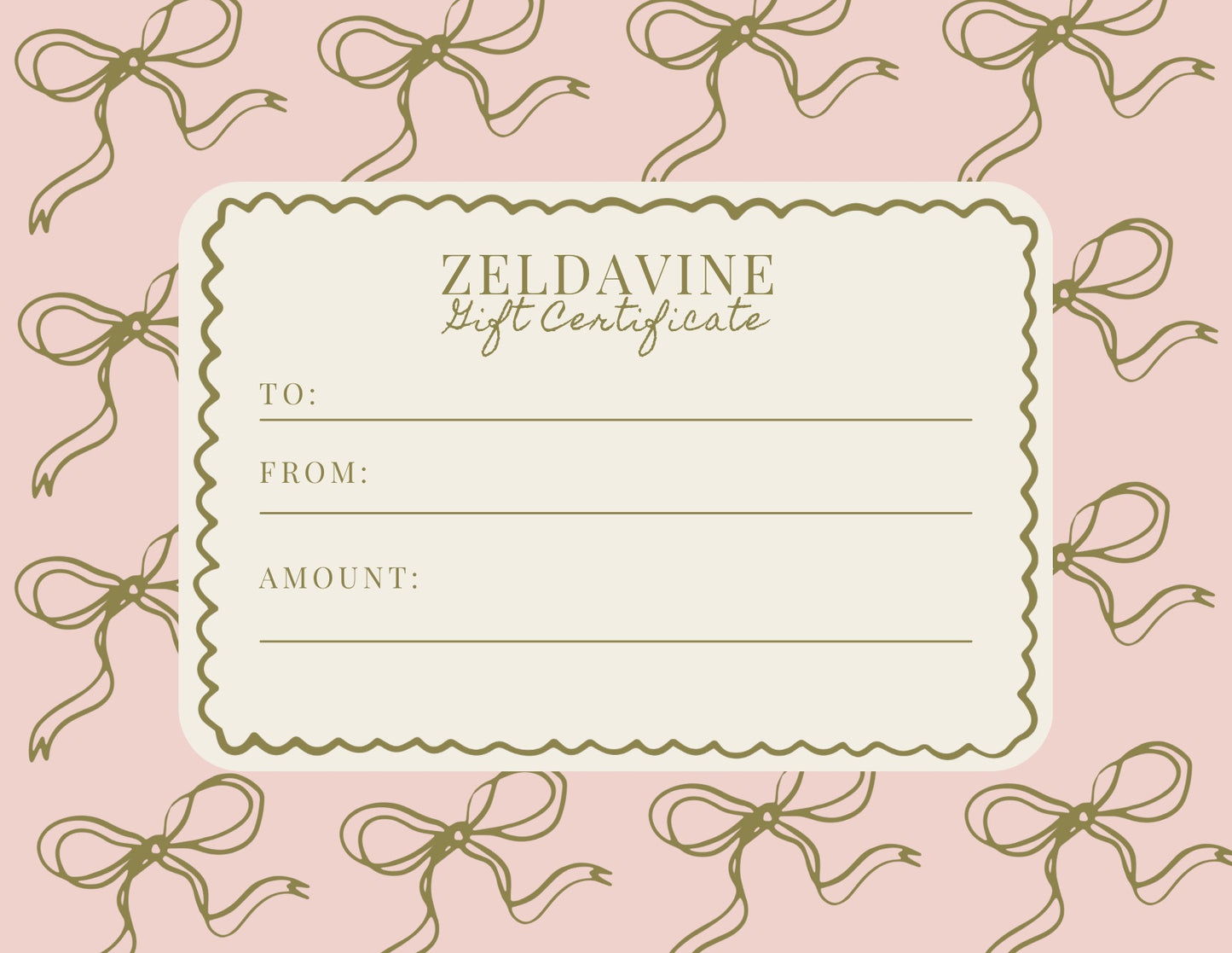 Zeldavine Gift Card